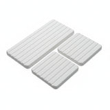 Lot de 3 Plateaux d'Évier en Diatomite 1