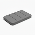 Porte Savon Design – Gris, vue produit sur fond blanc