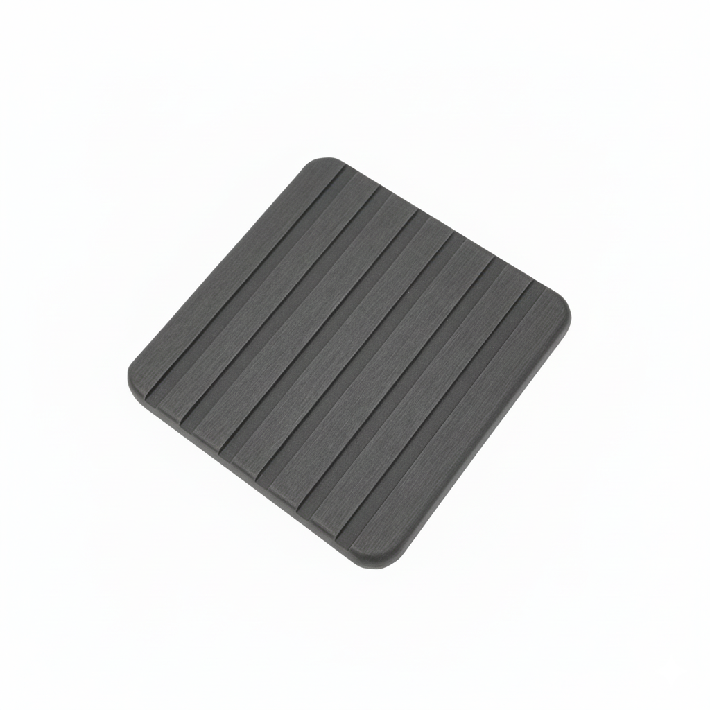 Dessous De Verre En Diatomite Grise – Gris Foncé, vue produit sur fond blanc