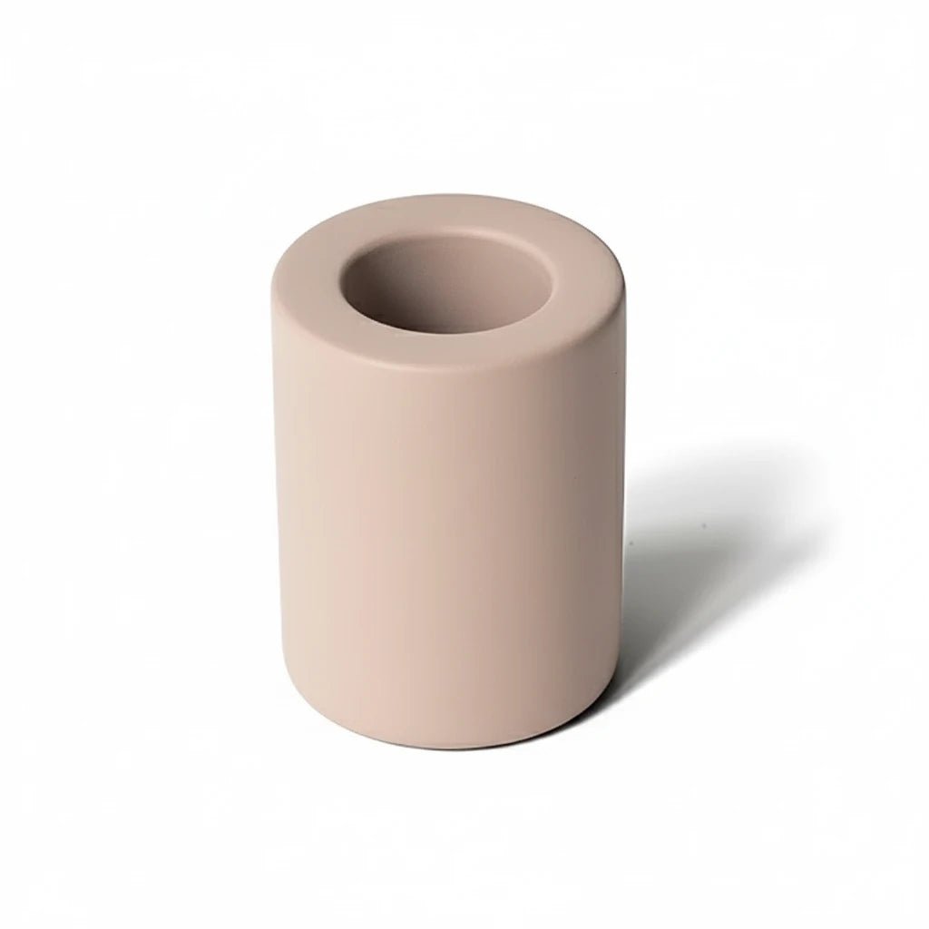 Petit Porte Brosse À Dent En Diatomite – Marron, vue produit sur fond blanc