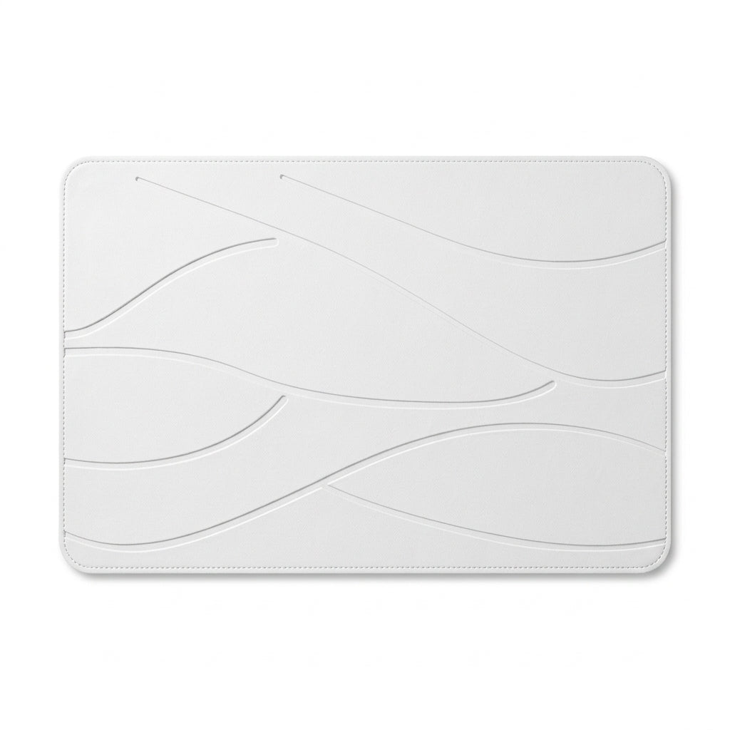 Tapis de Bain en Pierre de Diatomite – Blanc / 35x45cm, vue produit sur fond blanc