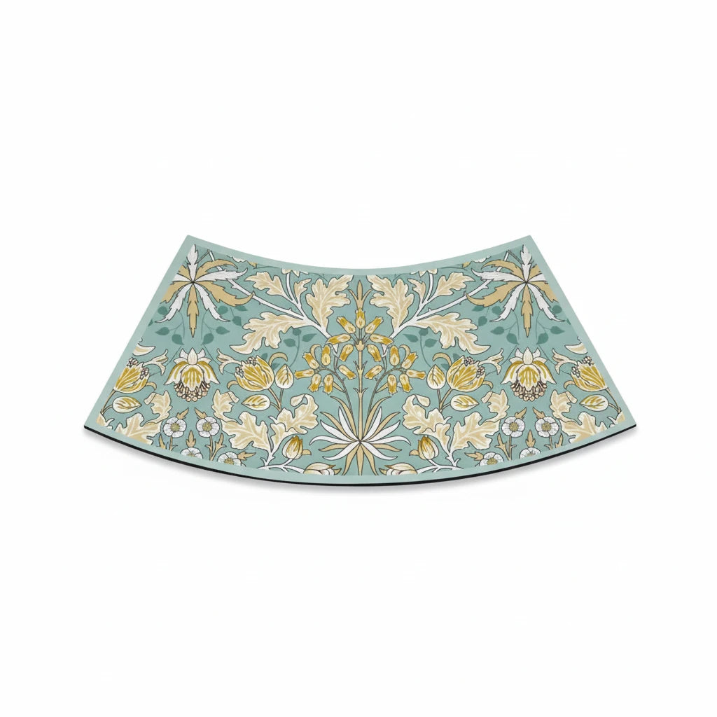 Tapis De Bain Incurvé – Jardin d'Été / 40cmx100cm, Jardin d'Été / 40cmx75cm, vue produit sur fond blanc