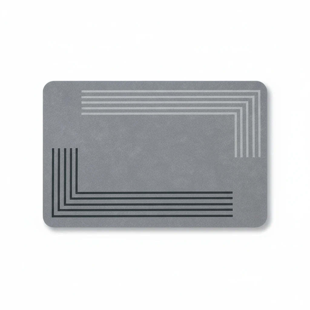 Tapis De Bain 50x80 – Gris Perle, vue produit sur fond blanc