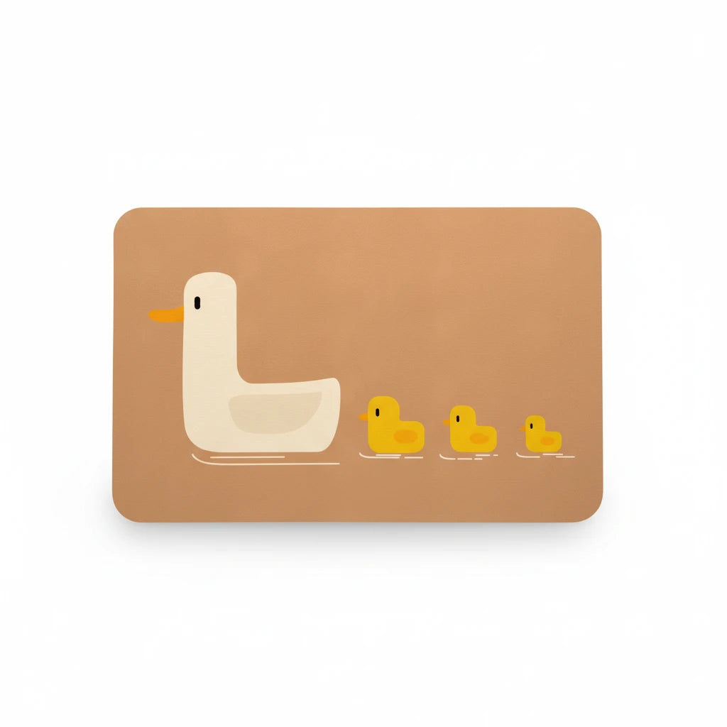 Tapis De Bain Canard – Pêche Doré / 40x60cm, Pêche Doré / 50x80cm, vue produit sur fond blanc