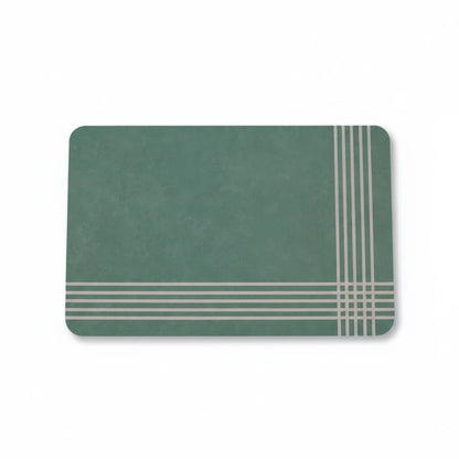 Tapis De Bain Vert Foncé 1