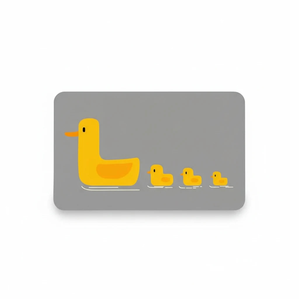 Tapis De Bain Canard – Gris Nuage / 40x60cm, Gris Nuage / 50x80cm, vue produit sur fond blanc