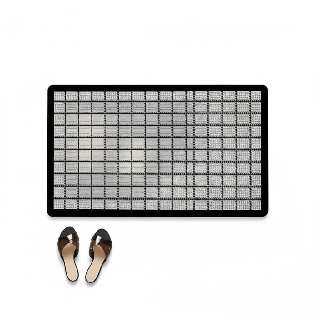 ZHUZHISHAN Tapis De Bain En Terre De Diatomée, Noir, Blanc, Gris, Or, Marbre, Antidérapant, Super Absorbant, Séchage Rapide, Respectueux De L'environnement, Facile à Nettoyer, 40 X 60 Cm