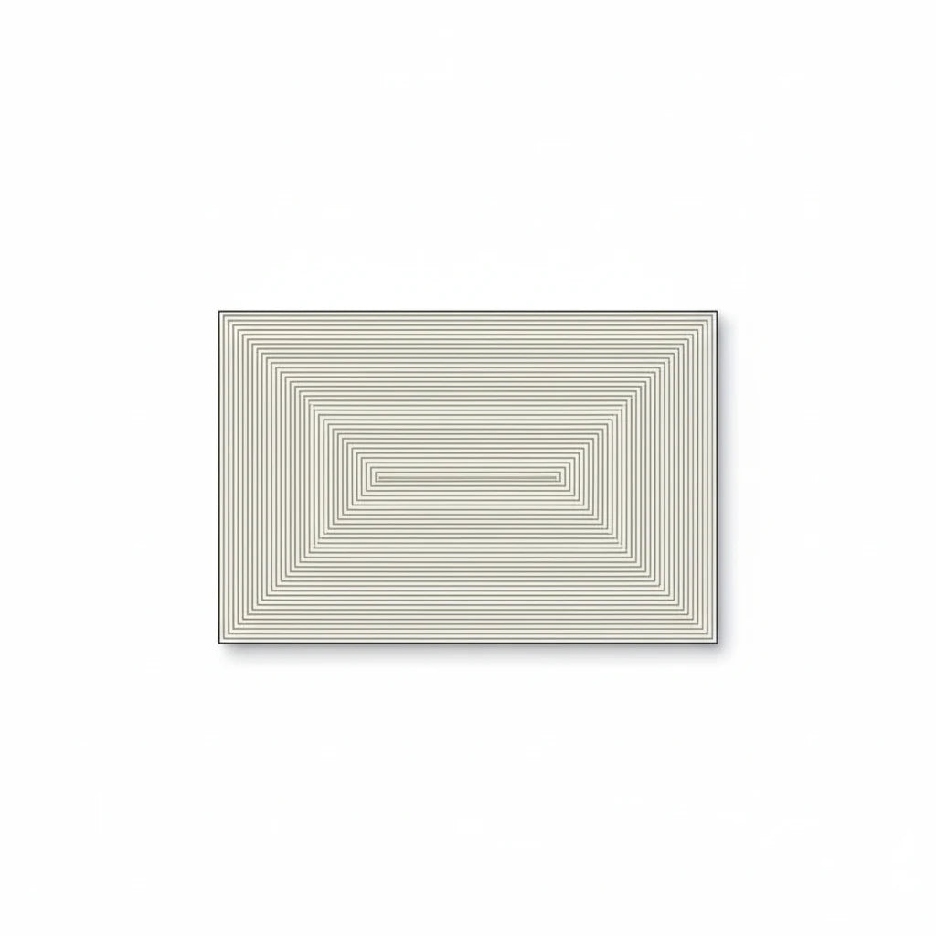 Tapis Bain Mémoire De Forme – Miroir Infini, vue produit sur fond blanc