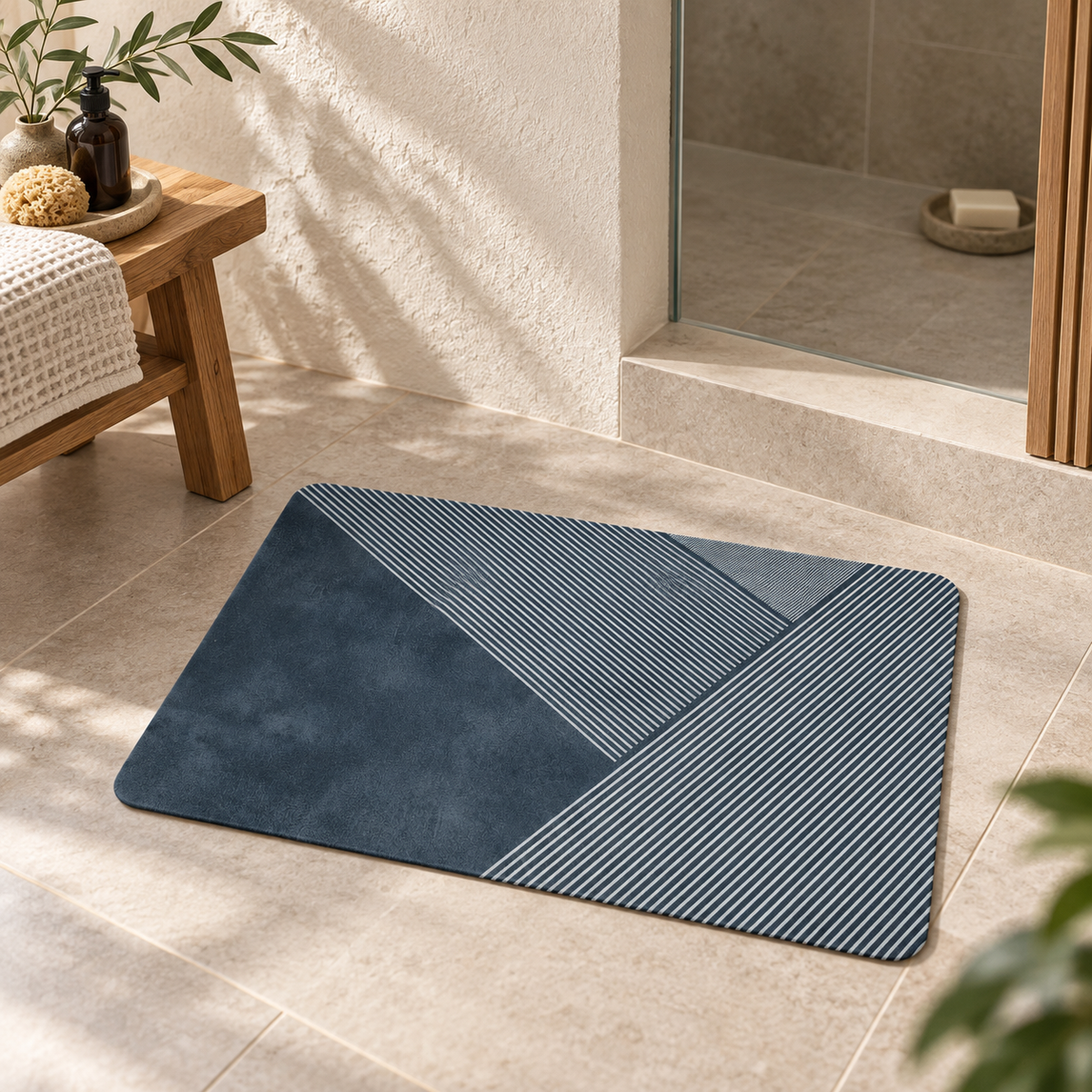 Tapis De Bain 50x70 – Horizon Marine dans une ambiance spa