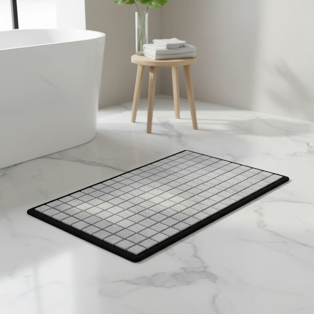 Tapis De Bain Carreaux 3