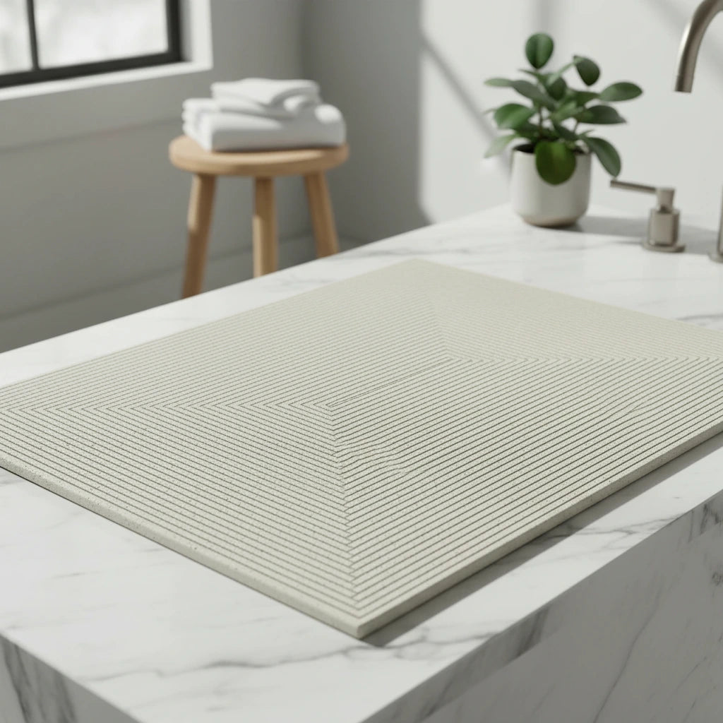 Tapis Diatomite Blanc 6